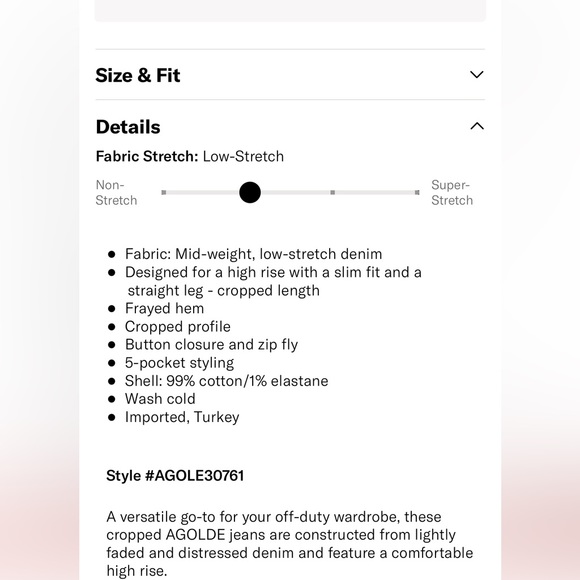 Agolde Riley High Rise Crop Jeans - Picture 4 of 7